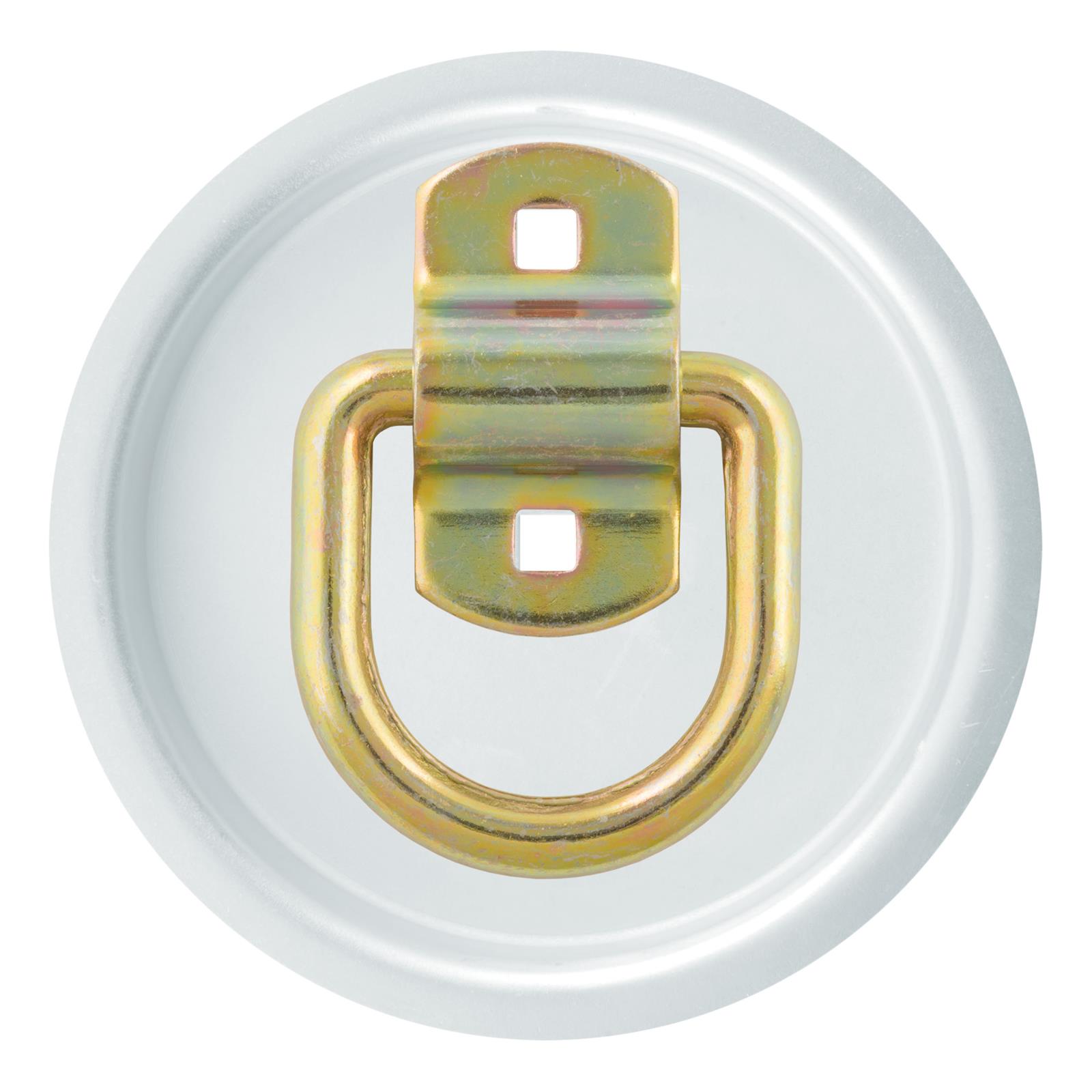 CURT Forged D-Rings 83740 Cargo Tie Down, D-Ring, Steel, Zinc Plated, 11,000 lb. Capacity, Each