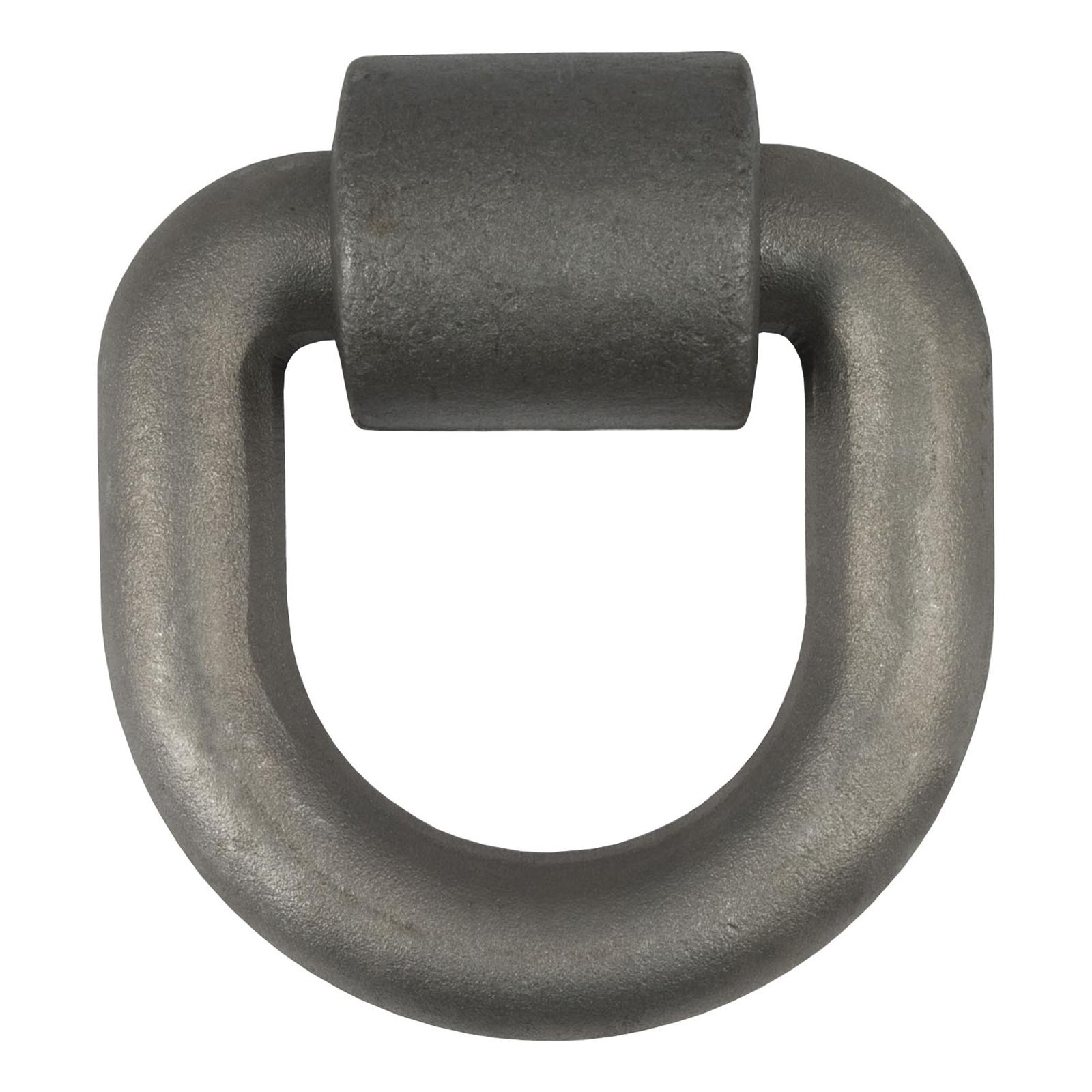 CURT Forged Lashing Ring and Brackets 83770 Cargo Tie Down Anchor, D-Ring, Steel, Natural, 46,760 lb. Capacity, Each