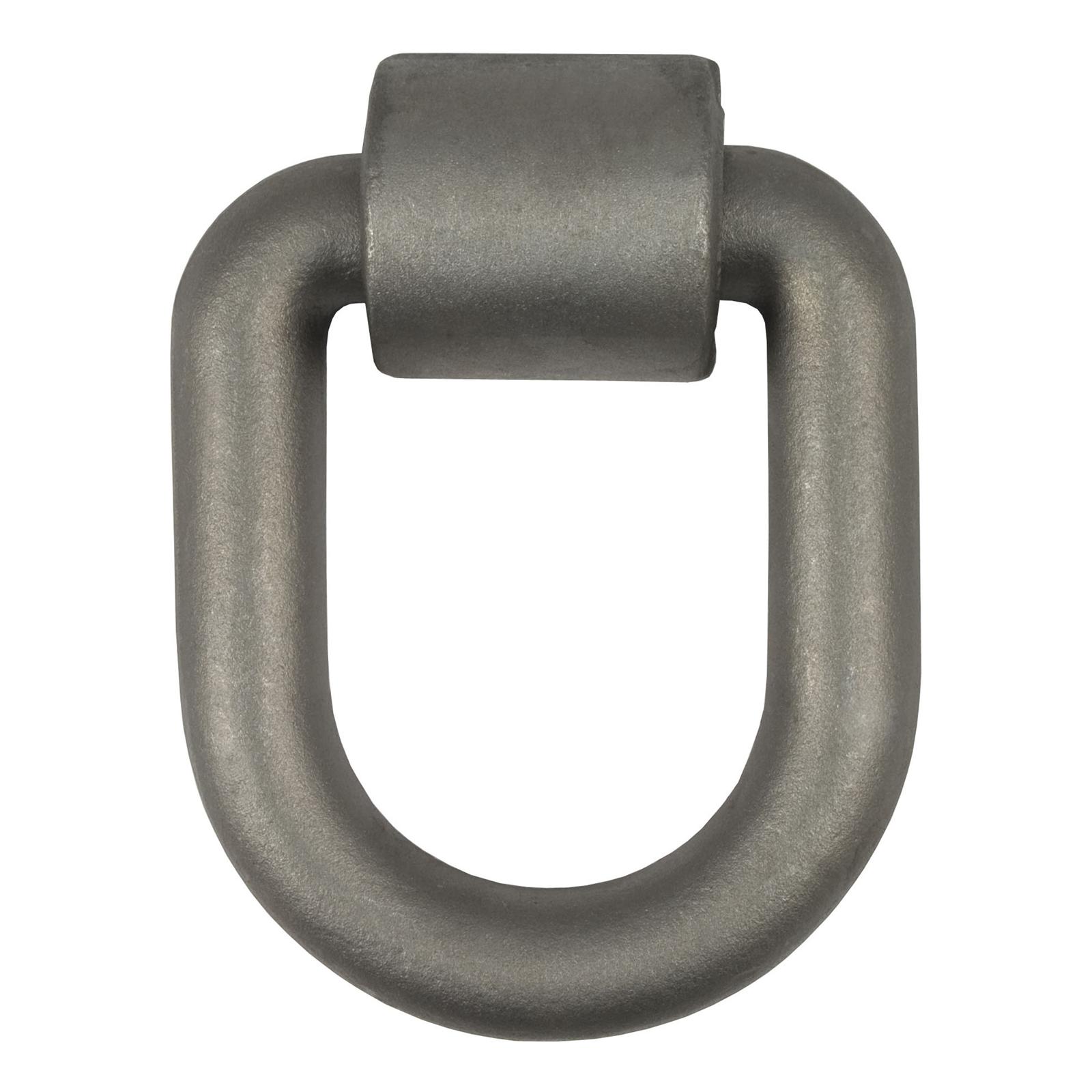 CURT Forged Lashing Ring and Brackets 83780 Cargo Tie Down Anchor, D-Ring, Steel, Natural, 46,760 lb. Capacity, Each