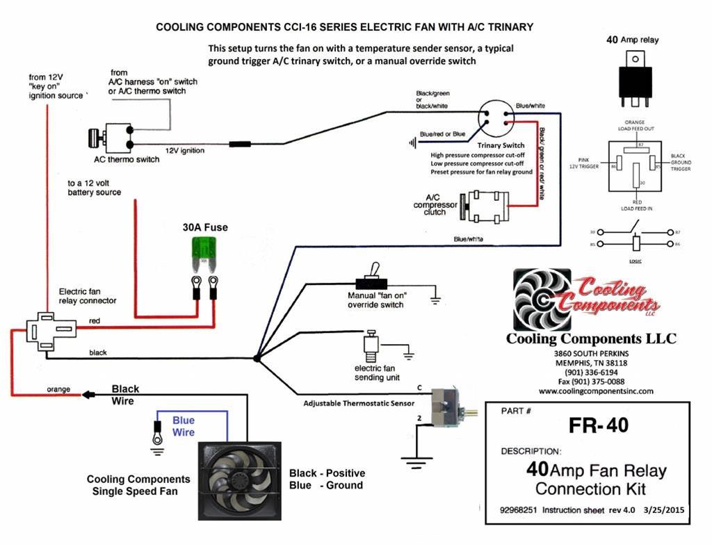 Cooling Components FR40 Cooling Components Fan Wiring Harnesses Summit Racing