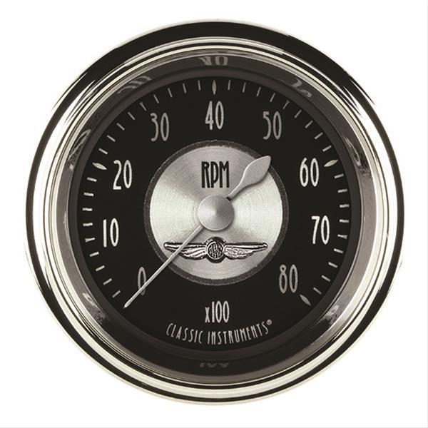 Classic Instruments All-American Tradition Series Tachometers AT183SHC Tachometer, AMER TRAD 2" TACHOMETER FULL SWEEP
