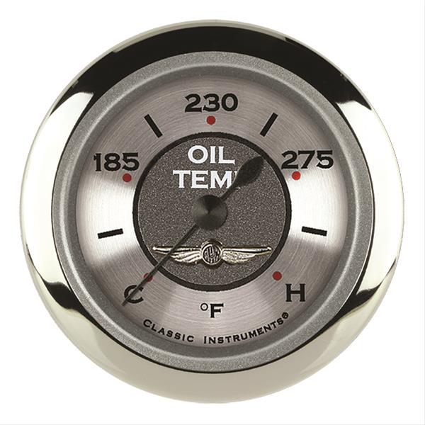 Classic Instruments All-American Series Gauges AW128SRC Oil temperature gauge, ALL AMER 2" OIL TEMP FULL SWEEP
