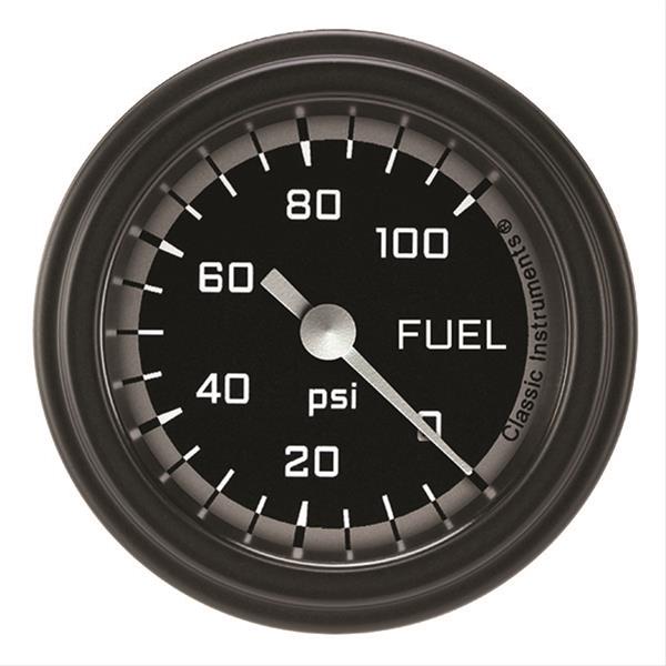 Classic Instruments Auto Cross Gray Series Gauges AX146GBLF Fuel Pressure Gauge, AUT CR GRY 2" FUEL PRES 100psi ELEC, FULL SWEEP
