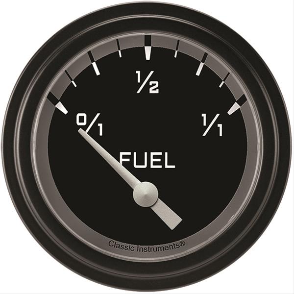 Classic Instruments Auto Cross Gray Series Gauges AX212GBLF Gauge, Series, Fuel Level, Empty/Full, 0 Ohms/90 Ohms, 2 5/8 in., Low Step Bezel, Analog, Electrical, Each