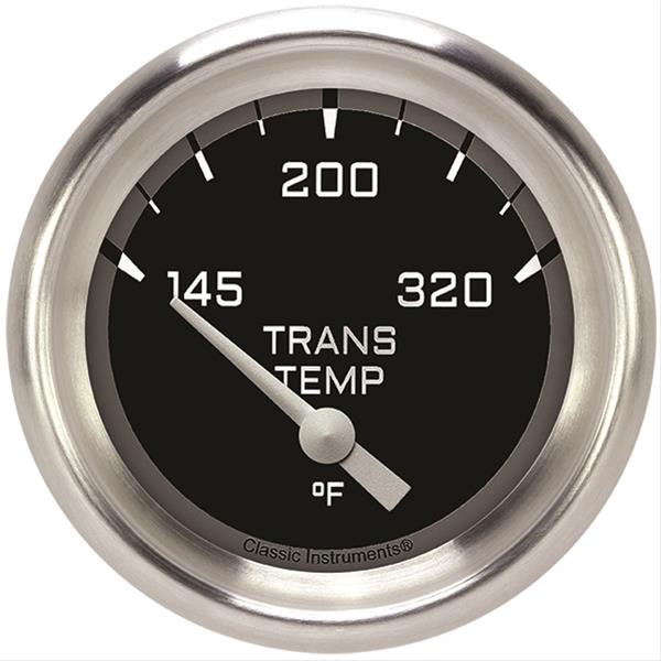 Classic Instruments Auto Cross Gray Series Gauges AX227GAPF Gauge, Series, Transmission Temperature, 145-320 Degree F, 2 5/8 in., Performance Bezel, Analog, Electrical, Each