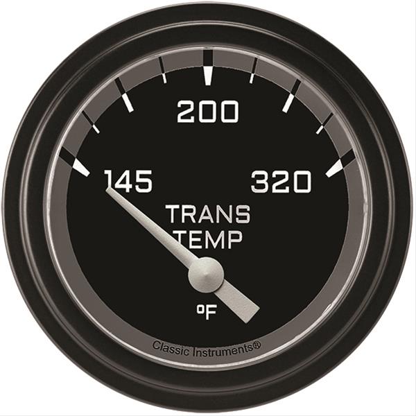 Classic Instruments Auto Cross Gray Series Gauges AX227GBLF Gauge, Series, Transmission Temperature, 145-320 Degree F, 2 5/8 in., Low Step Bezel, Analog, Electrical, Each