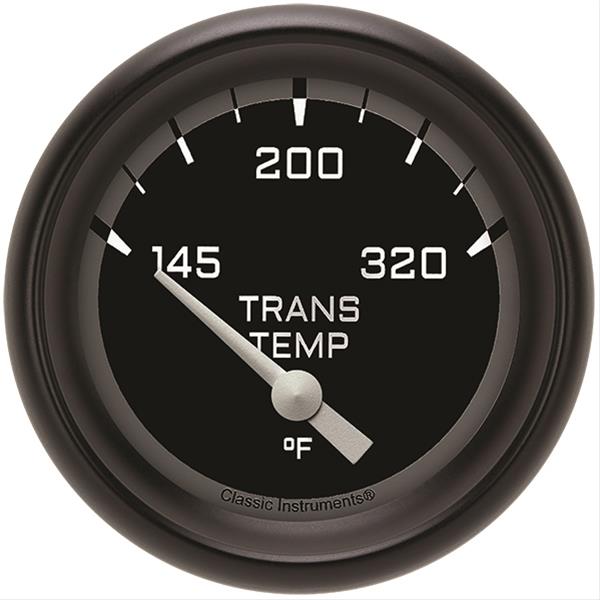 Classic Instruments Auto Cross Gray Series Gauges AX227GBPF Gauge, Series, Transmission Temperature, 145-320 Degree F, 2 5/8 in., Performance Bezel, Analog, Electrical, Each