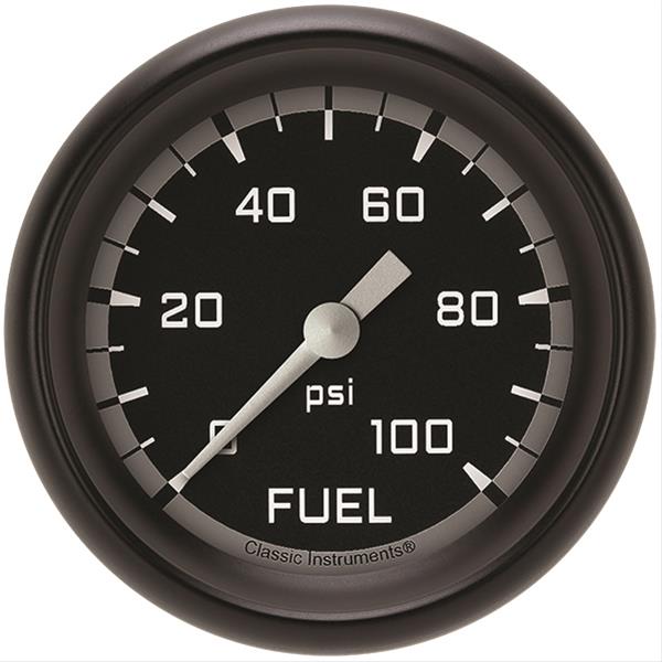 Classic Instruments Auto Cross Gray Series Gauges AX346GBPF Gauge, Series, Fuel Pressure, 0-100 psi, 2 5/8 in., Performance Bezel, Analog, Electrical, Each