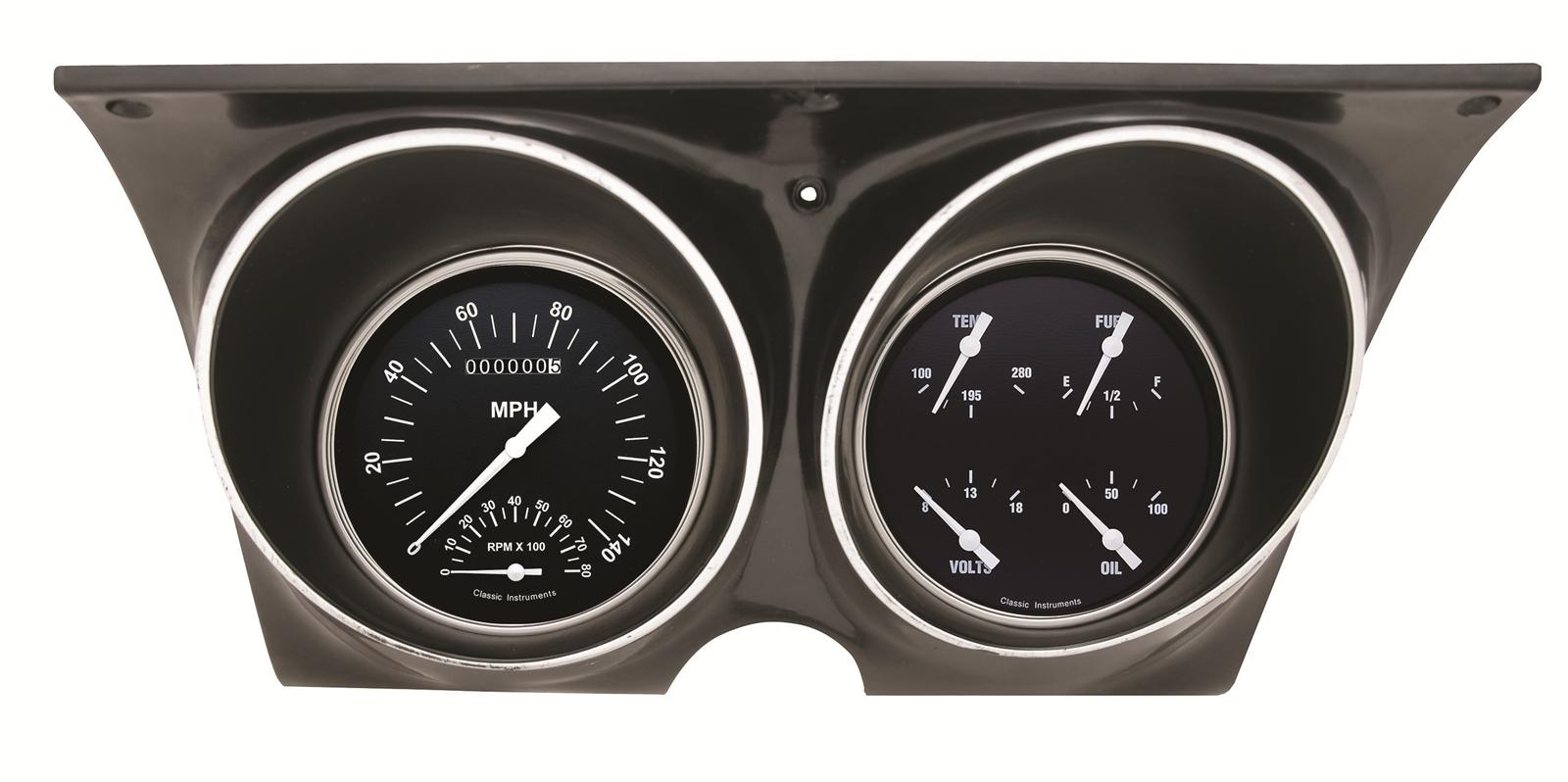 Classic Instruments 1967-68 Camaro Package Gauge Sets CAM67HR Kit, Analog, Hot Rod, Electronic, Chevy, Kit