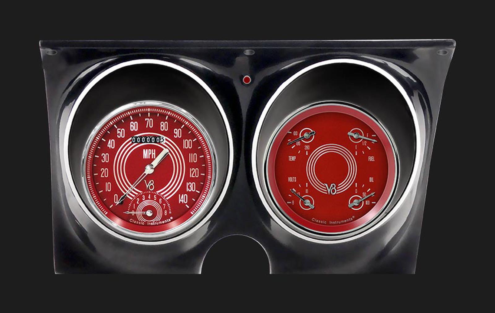 Classic Instruments Gauge Kits and Instrument Clusters CAM67V8RS-LS