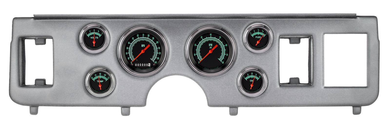 Classic Instruments 1979-86 Ford Mustang Package Gauge Sets CDMU79GS01BA Kit, G-Stock Series, Short Sweep, Direct-Fit w/ Brushed Aluminum Insert, Ford, 1979-1986 Mustang, Kit