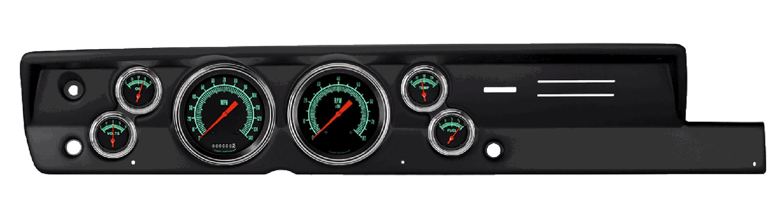 Classic Instruments 1967-69 Plymouth Barracuda Package Gauge Sets CDPB67GS51BL Kit, G-Stock Series, Short Sweep, Direct-Fit w/ Black Insert, Mopar, 1967-1969 Barracuda, Kit