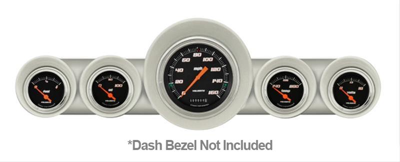 Classic Instruments 1959-60 Chevy Package Gauge Sets CH59VSB54 Gauges, Velocity Style, Speedometer, Water Temperature, Fuel Level, Voltage, Black Face, Analog, Chevy, Kit