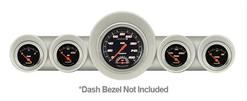 Classic Instruments 1959-60 Chevy Package Gauge Sets CH59VSB65 Gauges, Velocity Style, Speedometer, Tach, Water Temperature, Fuel Level, Black Face, Analog, Chevy, Kit