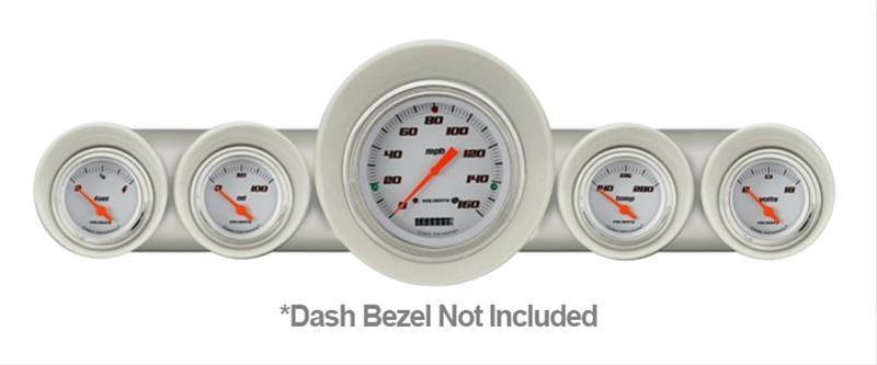 Classic Instruments 1959-60 Chevy Package Gauge Sets CH59VSW54 Gauges, Velocity Style, Speedometer, Water Temperature, Fuel Level, Voltage, White Face, Analog, Chevy, Kit