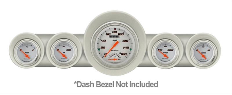 Classic Instruments 1959-60 Chevy Package Gauge Sets CH59VSW65 Gauges, Velocity Style, Speedometer, Tach, Water Temperature, Fuel Level, White Face, Analog, Chevy, Kit