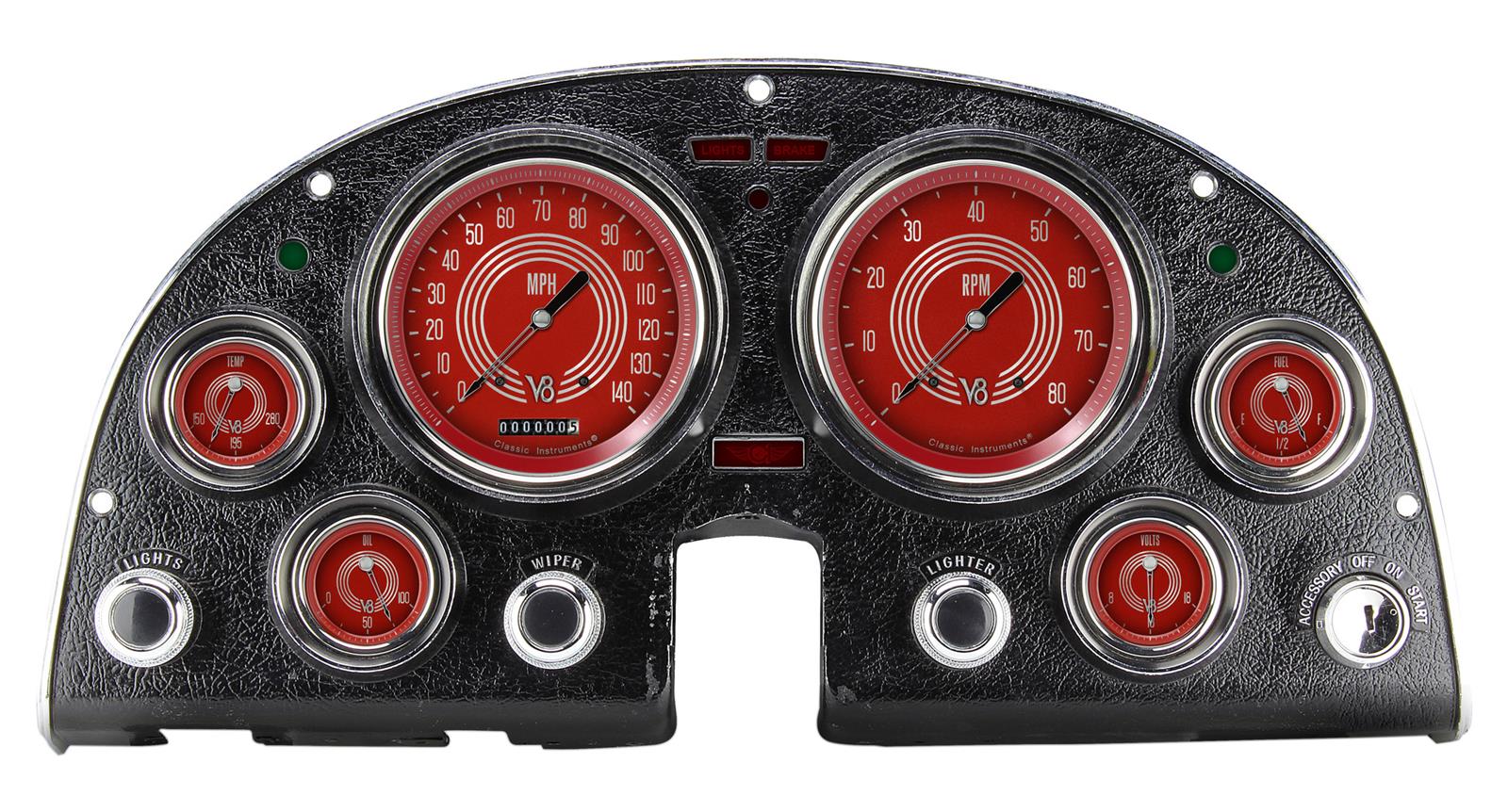 Classic Instruments Gauge Kits and Instrument Clusters CO63V8RS-LS