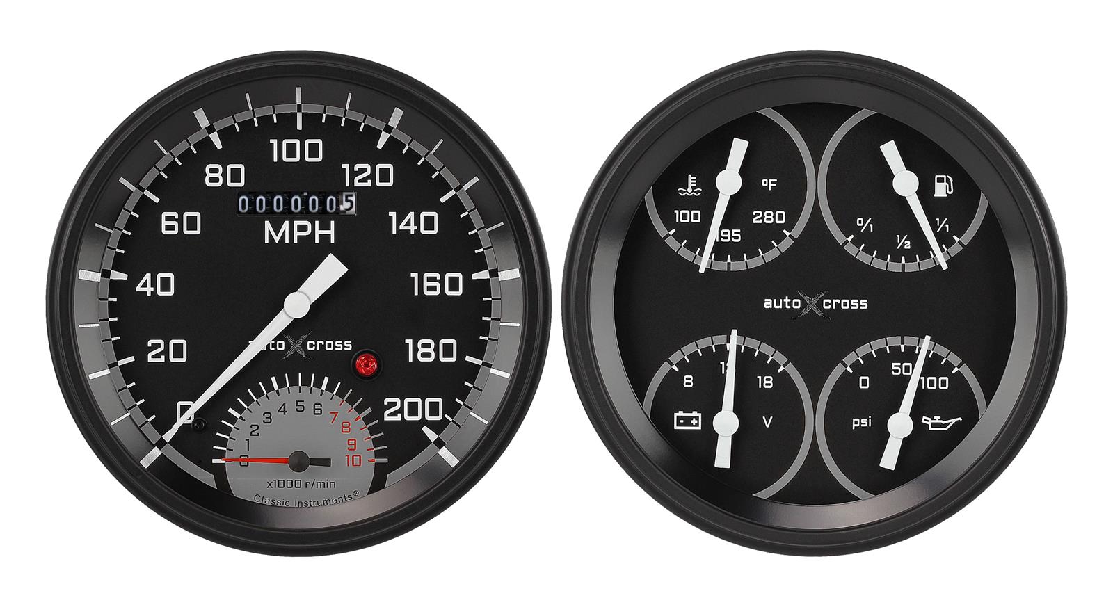 Classic Instruments 1947-53 Chevy Pickup Package Gauge Sets CT47AXG62 Instruments, Pick-Up, Electric Gauges,