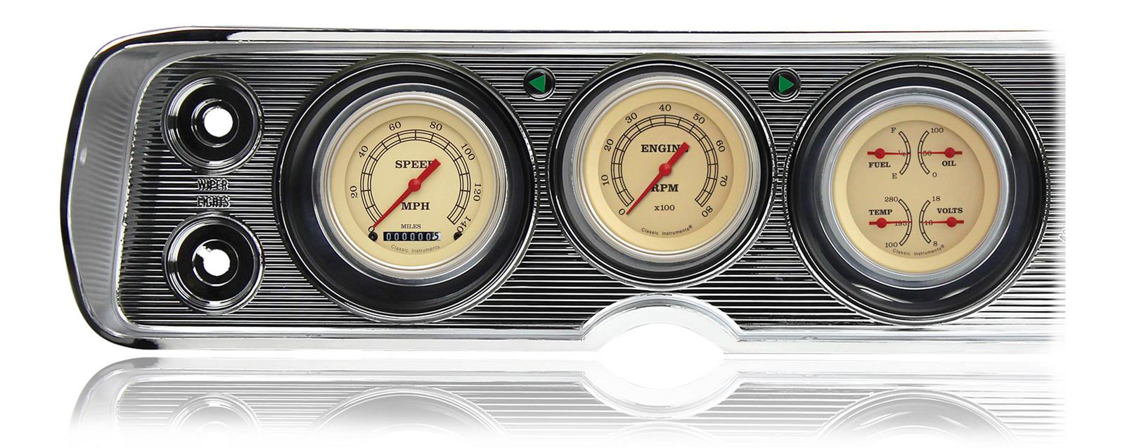 Classic Instruments Gauge Kits and Instrument Clusters CV64VT-LS