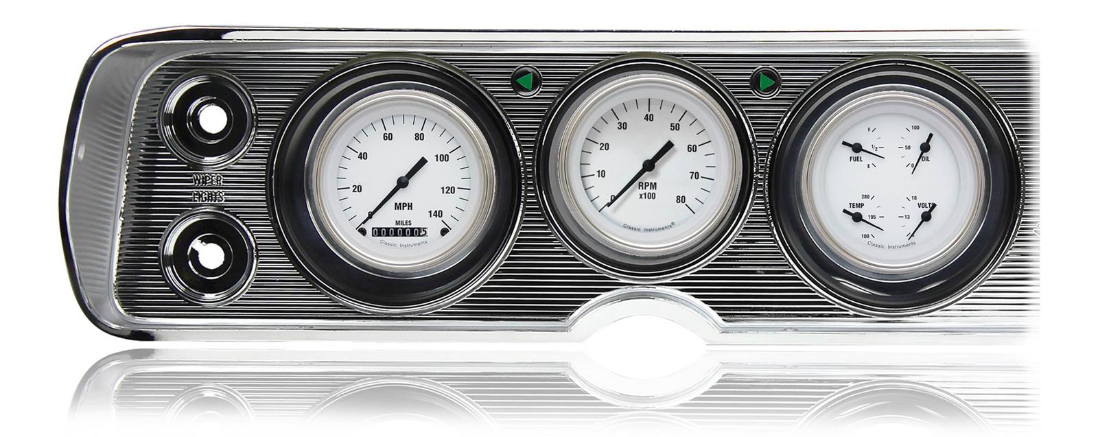 Classic Instruments Gauge Kits and Instrument Clusters CV64WH-LS
