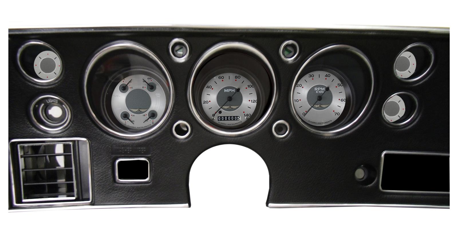 Classic Instruments Gauge Kits and Instrument Clusters CV70AW GAUGE PACKAGE