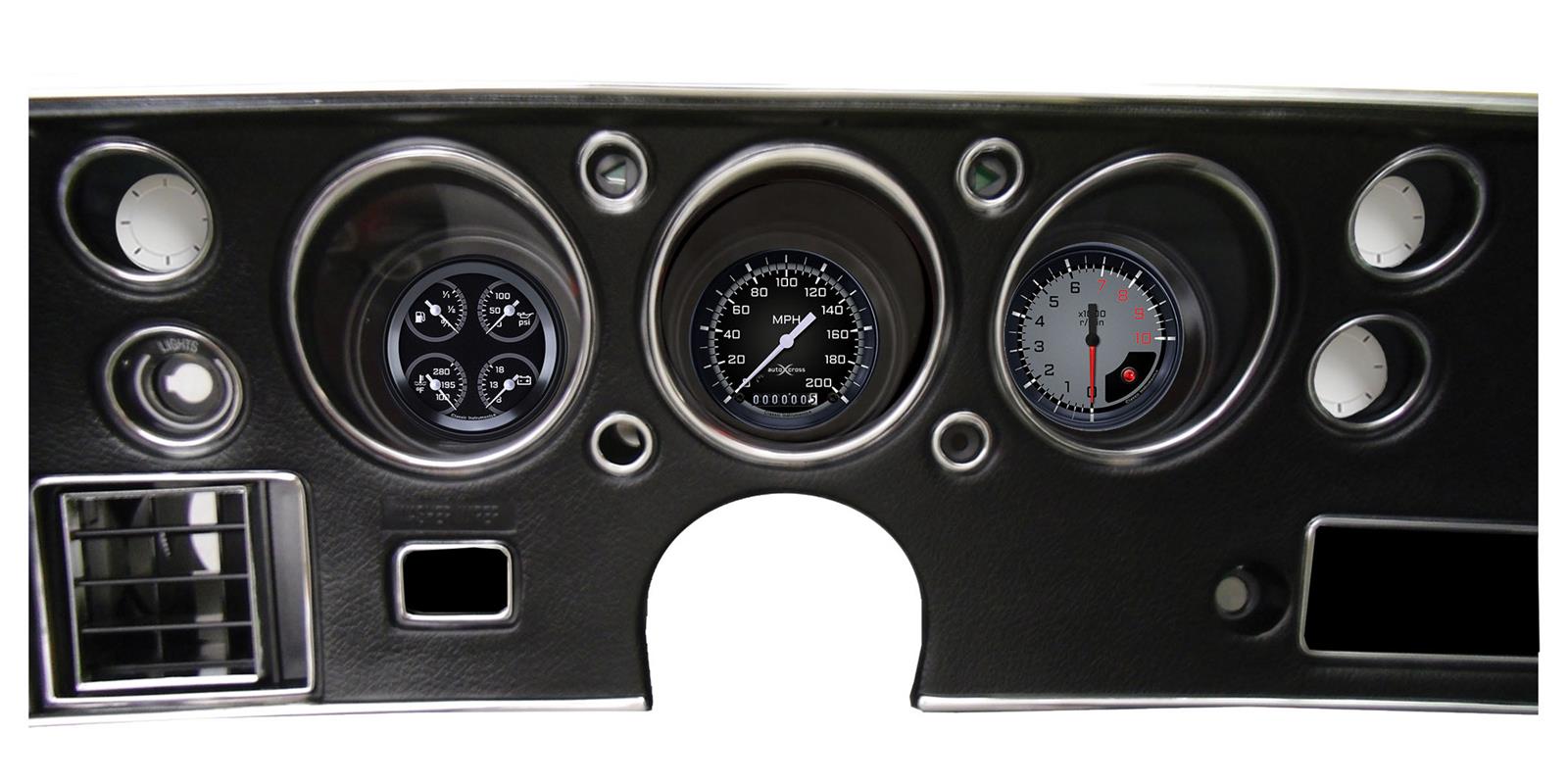 Classic Instruments Gauge Kits and Instrument Clusters CV70AXG-LS