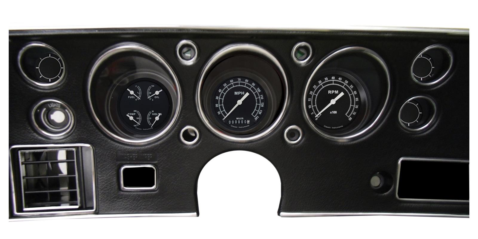 Classic Instruments Gauge Kits and Instrument Clusters CV70TR-LS