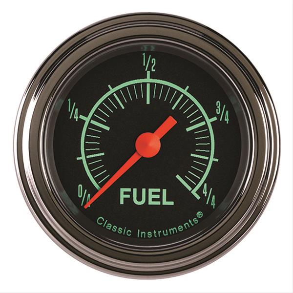 Classic Instruments G-Stock Series Gauges GS109SLF Fuel Gauge, G-STOCK 2 1/8" FUEL PROGRAMMABLE, FULL SWEEP