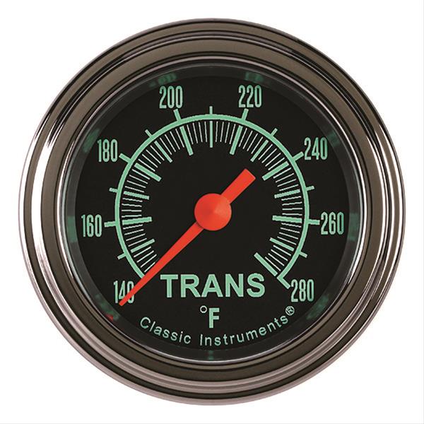 Classic Instruments G-Stock Series Gauges GS127SLF Transmission Temperature Gauge, G-STOCK 2" TRANS TEMP FULL SWEEP