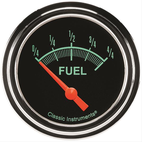 Classic Instruments G-Stock Series Gauges GS212SLF Gauge, Series, Fuel Level, Empty/Full, 0 Ohms/90 Ohms, 2 5/8 in., Analog, Electrical, Each