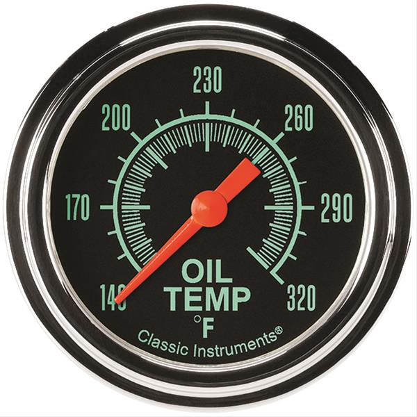 Classic Instruments G-Stock Series Gauges GS328SLF Gauge, Series, Oil Temperature, 140-320 Degrees F, 2 5/8 in., Analog, Electrical, Each