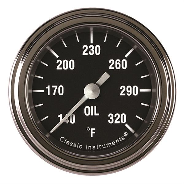 Classic Instruments Hot Rod Series Gauges HR128SLF Oil temperature gauge, HOT ROD 2" OIL TEMP FULL SWEEP