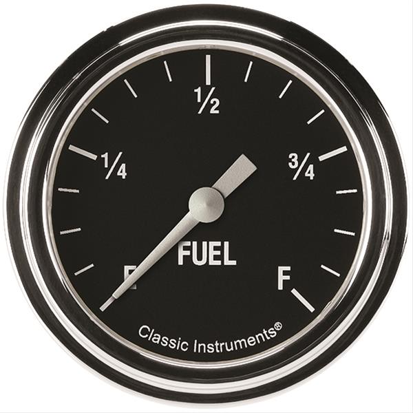 Classic Instruments Hot Rod Series Gauges HR309SLF Gauge, Series, Fuel Level, Programmable, 2 5/8 in., Analog, Electrical, Each