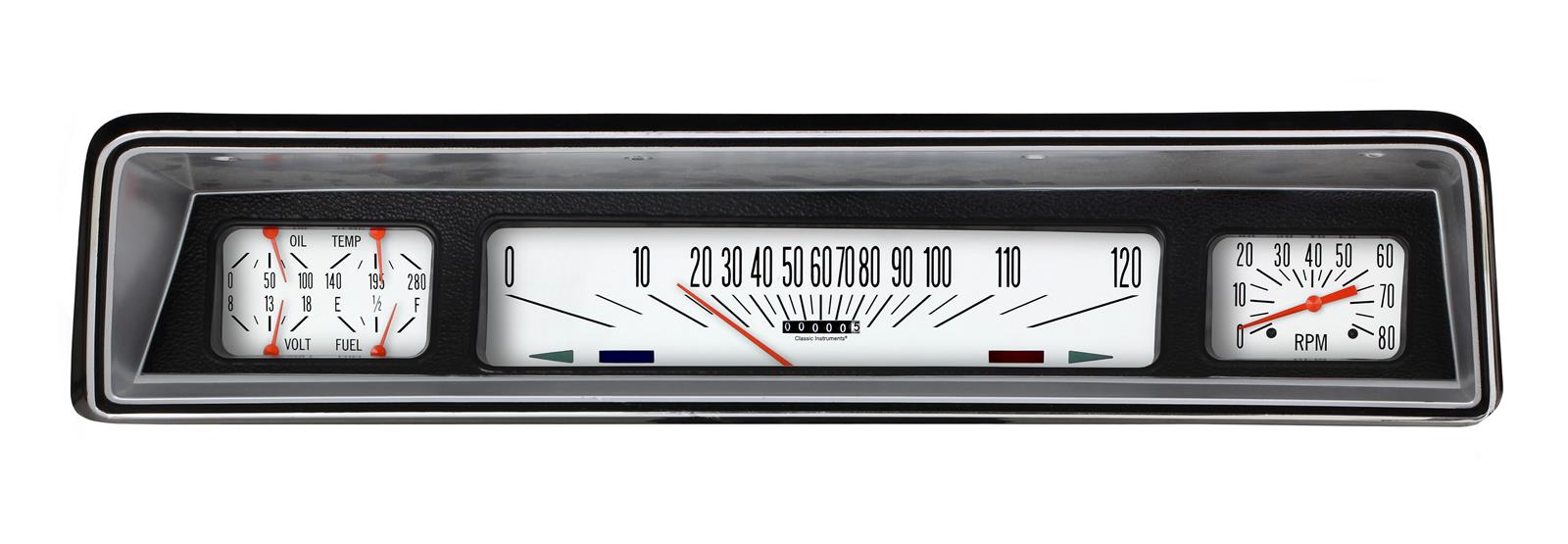 Classic Instruments Gauge Kits and Instrument Clusters NO66W-LS