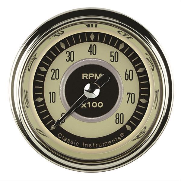 Classic Instruments Nostalgia VT Series Tachometers NT183SHC Tachometer, NOSTALGIA 2" TACHOMETER FULL SWEEP