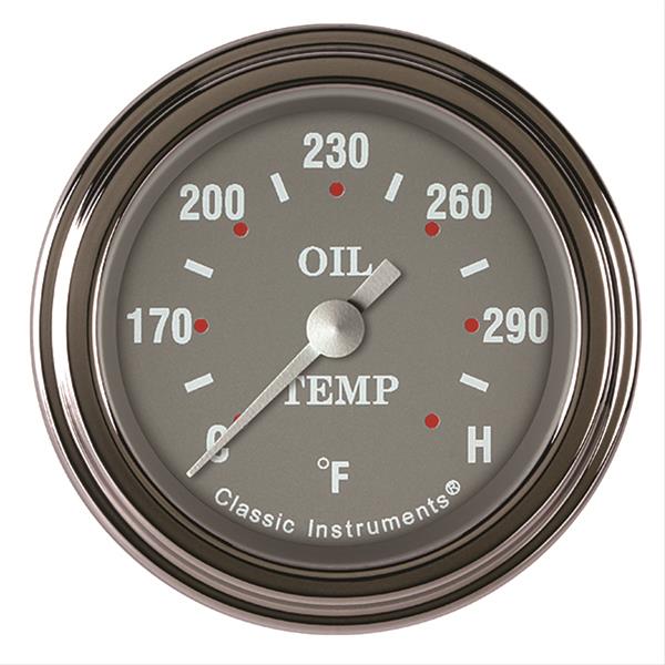 Classic Instruments SG Series Gauges SG128SLF Oil temperature gauge, SERIES 2" OIL TEMP FULL SWEEP