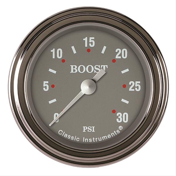 Classic Instruments SG Series Gauges SG142SLF Boost Gauge, SERIES 2" BOOST, 30psi ELECT, FULL SWEEP