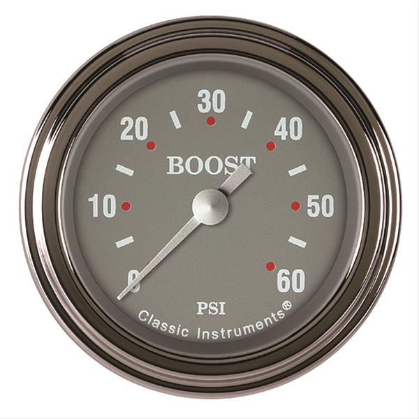 Classic Instruments SG Series Gauges SG143SLF Boost Gauge, SERIES 2" BOOST, 60psi ELECT, FULL SWEEP