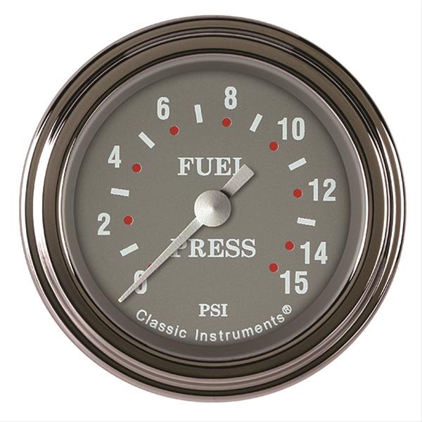Classic Instruments SG Series Gauges SG145SLF Fuel Pressure Gauge, SERIES 2" FUEL PRS 15psi ELEC, FULL SWEEP