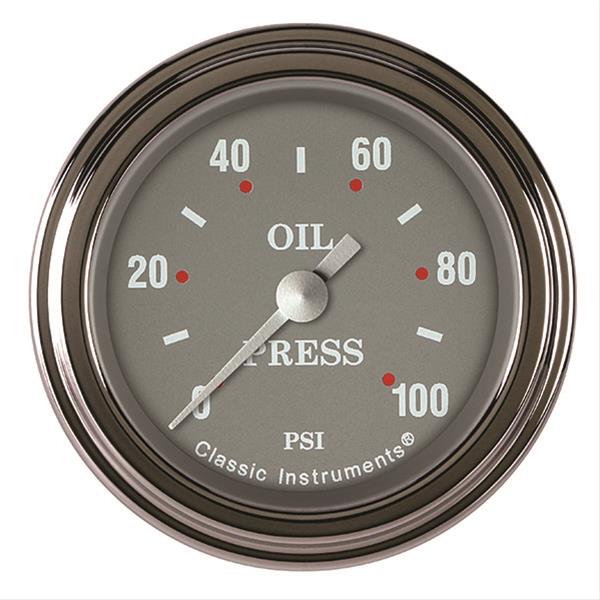 Classic Instruments SG Series Gauges SG181SLF Oil Pressure Gauge, SERIES 2" OIL PRES 100psi FULL SWEEP