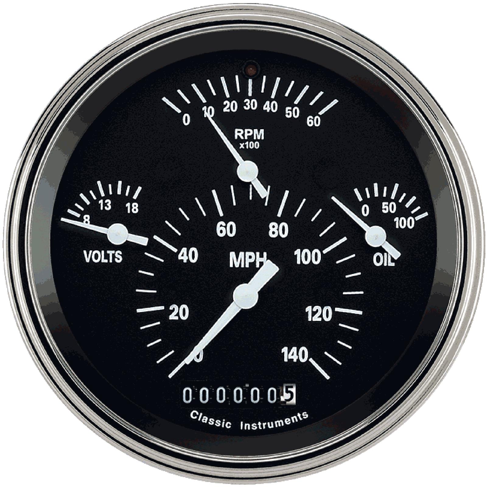Classic Instruments Gauge Kits and Instrument Clusters TE40BSLF