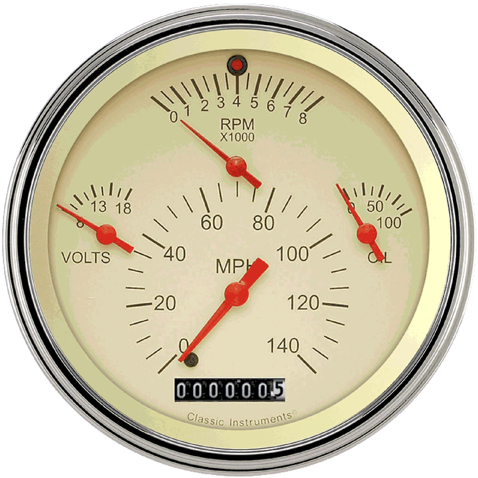 Classic Instruments Gauge Kits and Instrument Clusters TE40TSLF