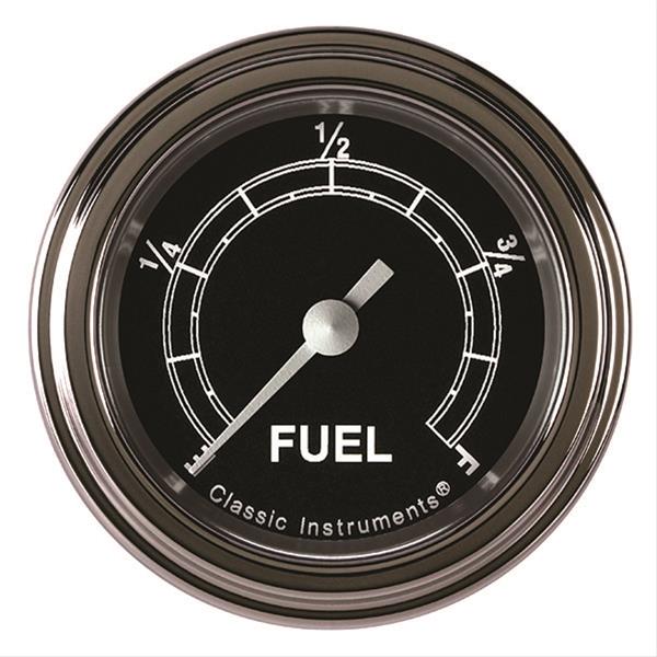 Classic Instruments Traditional Series Gauges TR109SLF Fuel Gauge, TRADITIONAL 2" FUEL PROGRAMMABLE, FULL SWEEP