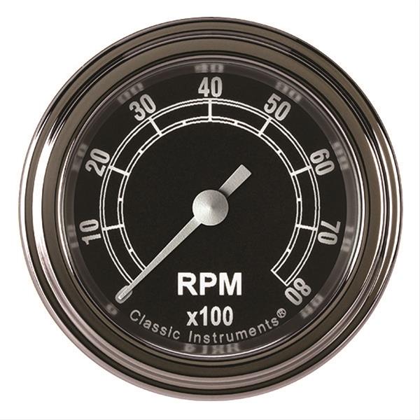 Classic Instruments Traditional Series Tachometers TR183SLF Tachometer, TRADITIONAL 2" TACHOMETER FULL SWEEP