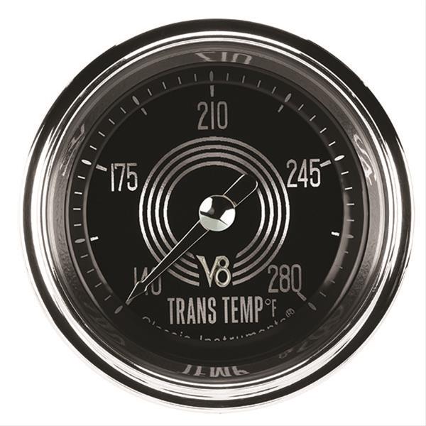 Classic Instruments V8 Speedster Series Gauges V8SR127SHC Transmission Temperature Gauge, SPEEDSTER 2" TRANS TEMP FULL SWEEP