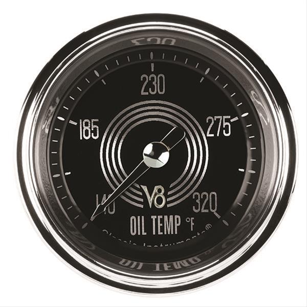 Classic Instruments V8 Speedster Series Gauges V8SR128SHC Oil temperature gauge, SPEEDSTER 2" OIL TEMP FULL SWEEP