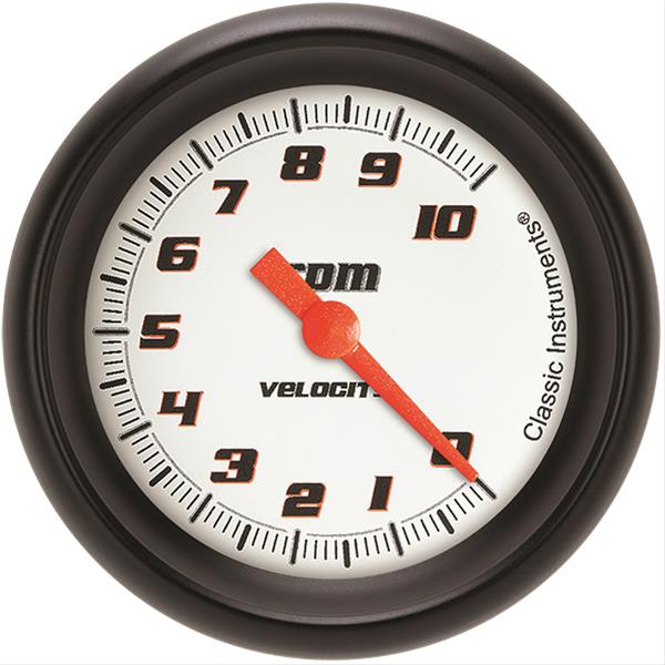Classic Instruments Velocity White Tachometer 2-5/8 Full Sweep VS383WBPF Classic Instruments Velocity White Tachometer 2-5/8 Full Sweep VS383WBPF