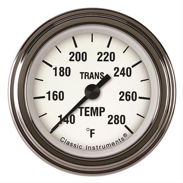 Classic Instruments White Hot Transmission Temp 2-1/8 Full Sweep WH127SLF Classic Instruments White Hot Transmission Temp 2-1/8 Full Sweep WH127SLF