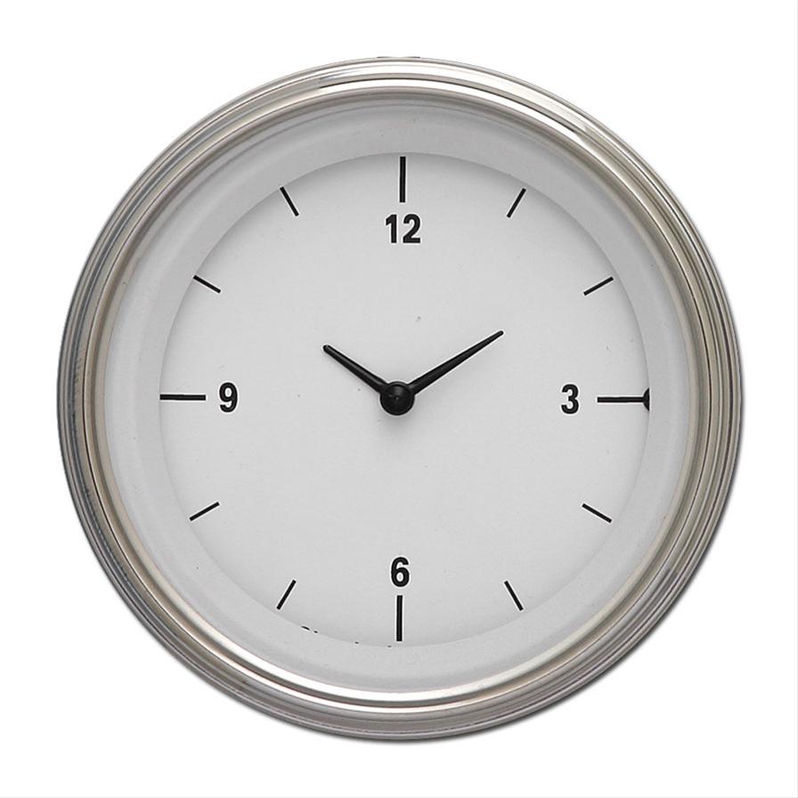 Classic Instruments White Hot Series Gauges WH93SLF Gauge, Series, Clock, 12 hours, 3 3/8 in., Face, Analog, Electrical, Each