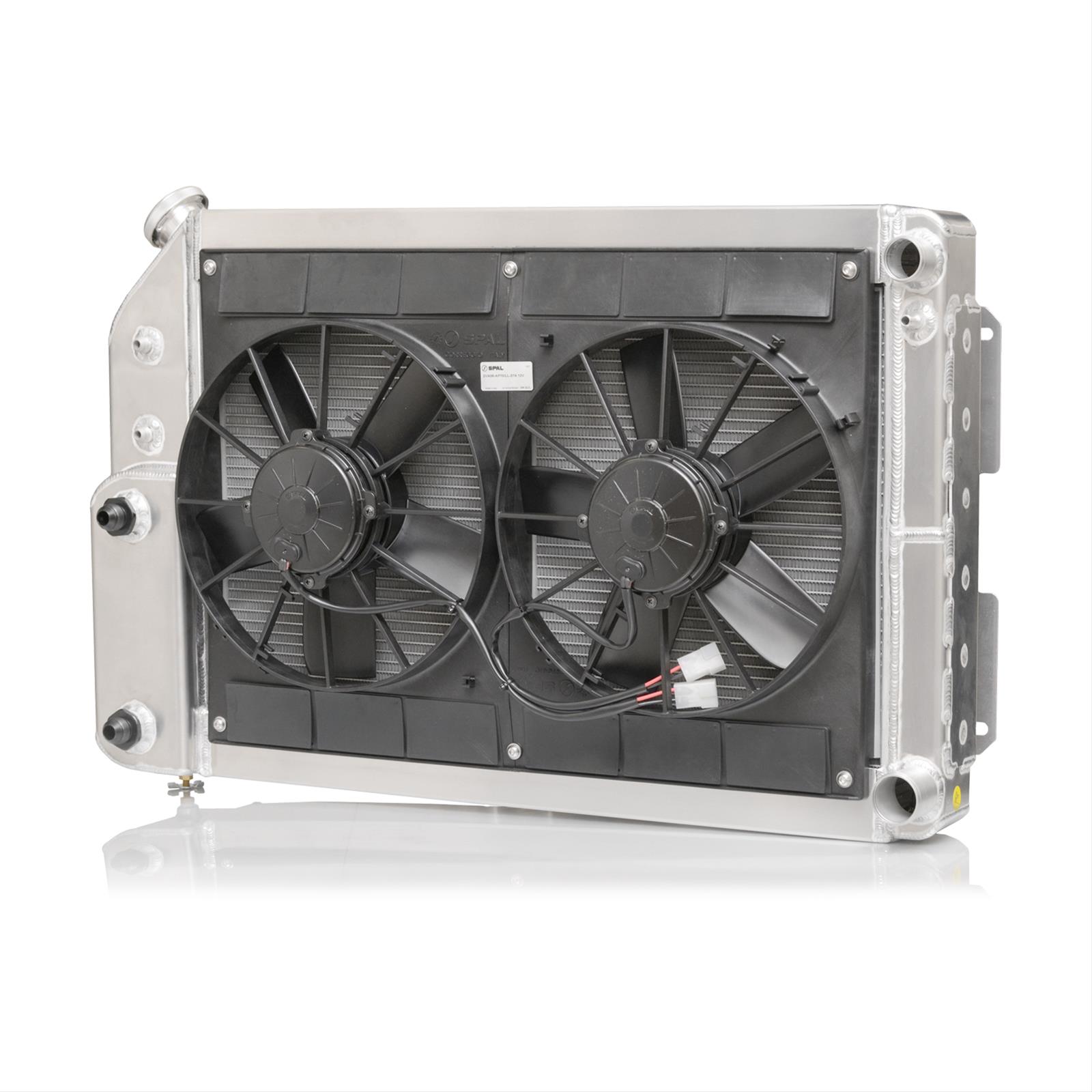 PWR North America Radiator Modules for 1967-1969 CAMARO, FIREBIRD - 15-11014 Radiator, Crossflow, Dual 11 in. Fans, Power Steering and Oil Coolers, Each thumbnail 2